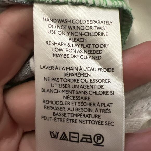 Maeve Anthropologie Saria Smocked Wide-Leg Floral Purple Green Pants XS Boho Ae8 - Picture 6 of 8